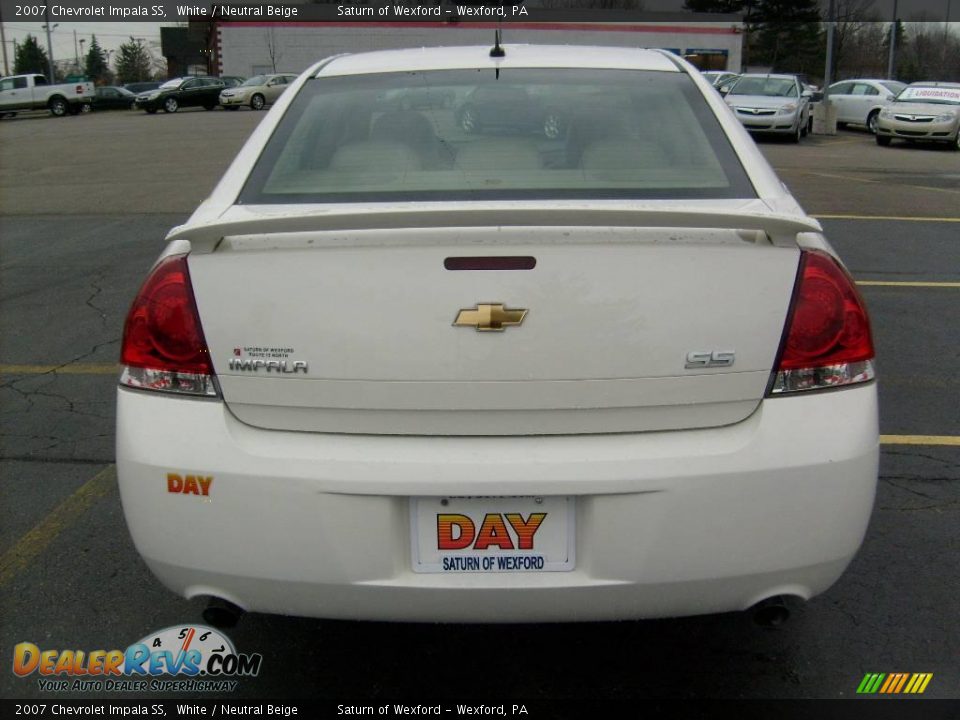 2007 Chevrolet Impala SS White / Neutral Beige Photo #3