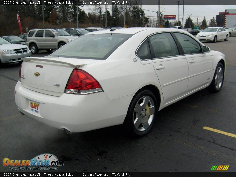 2007 Chevrolet Impala SS White / Neutral Beige Photo #4