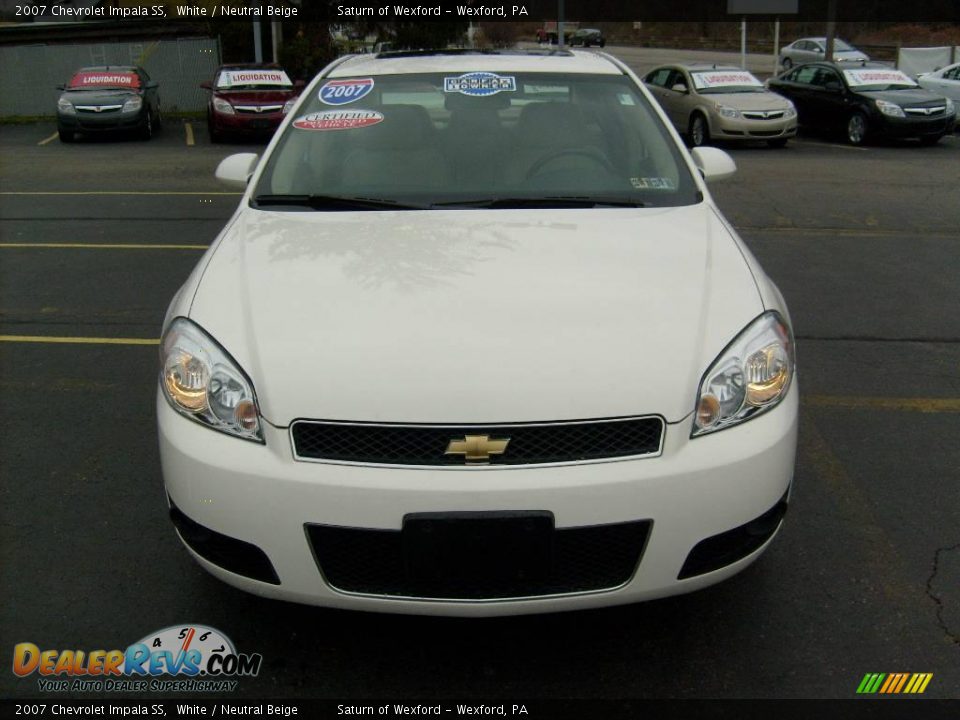 2007 Chevrolet Impala SS White / Neutral Beige Photo #7