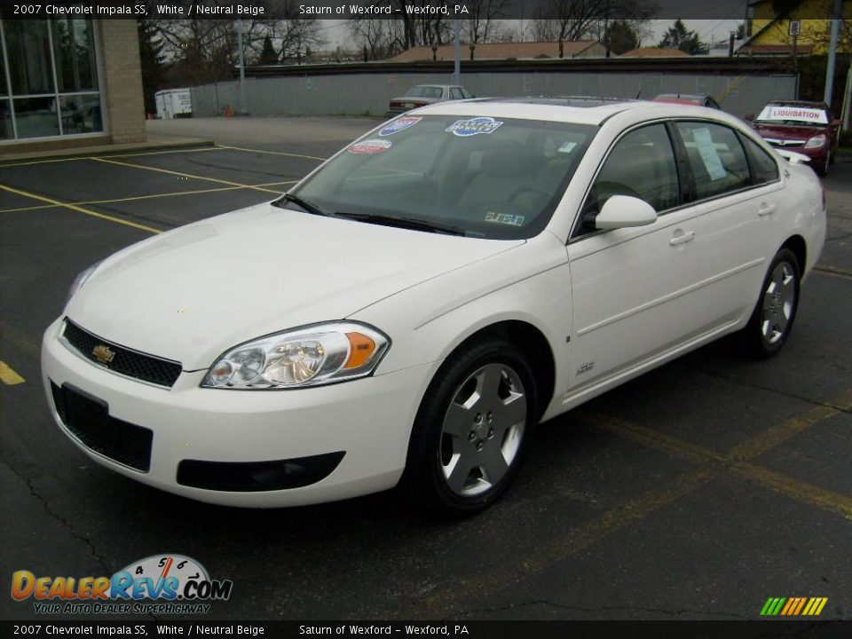 2007 Chevrolet Impala SS White / Neutral Beige Photo #8