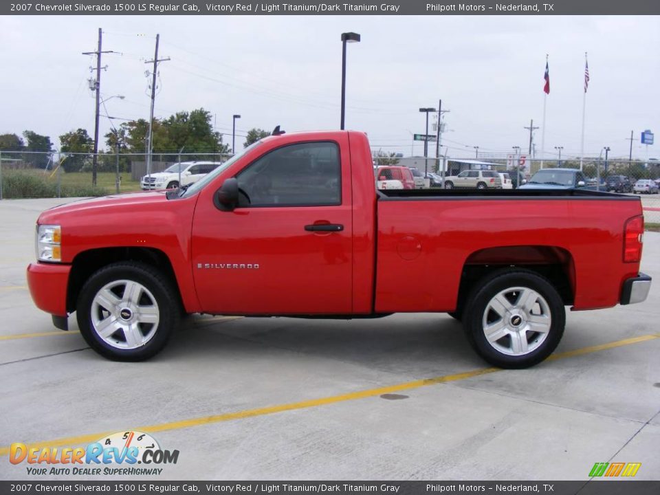 2007 Chevrolet Silverado 1500 Ls Regular Cab Victory Red Light