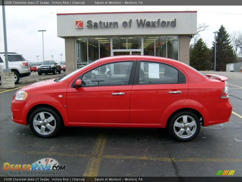 2008 Chevrolet Aveo LT Sedan Victory Red / Charcoal Photo #1