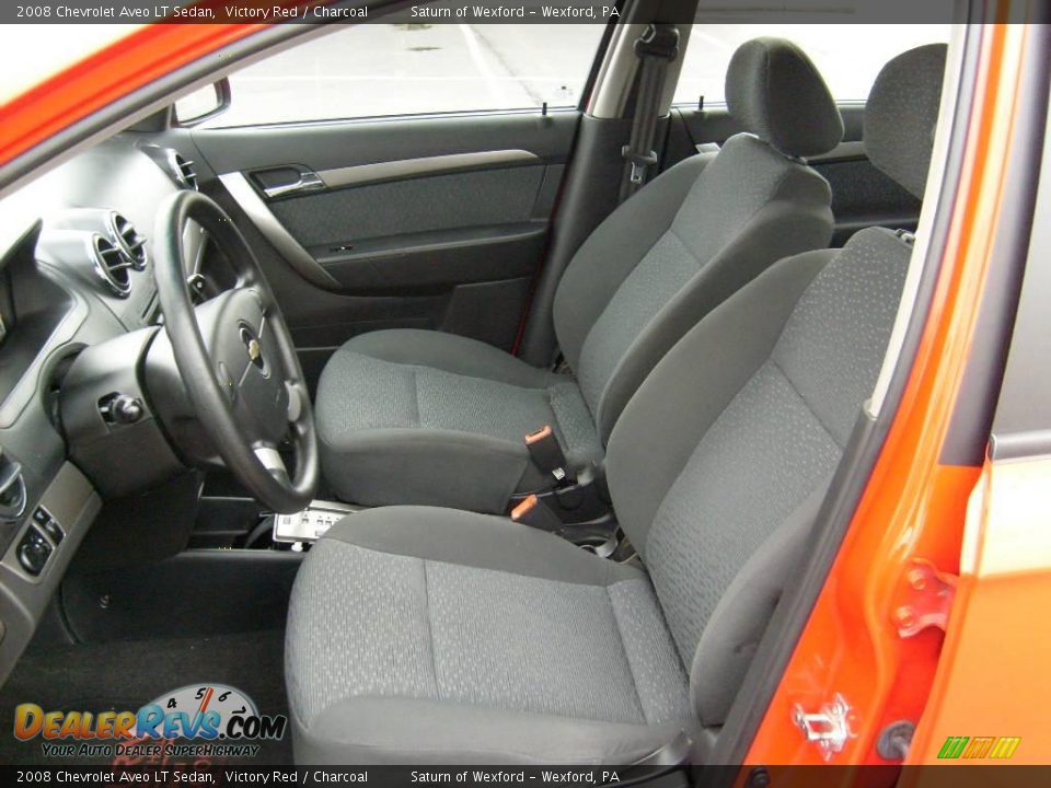 2008 Chevrolet Aveo LT Sedan Victory Red / Charcoal Photo #10