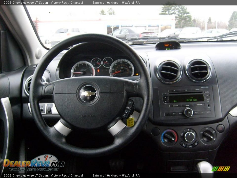 2008 Chevrolet Aveo LT Sedan Victory Red / Charcoal Photo #14