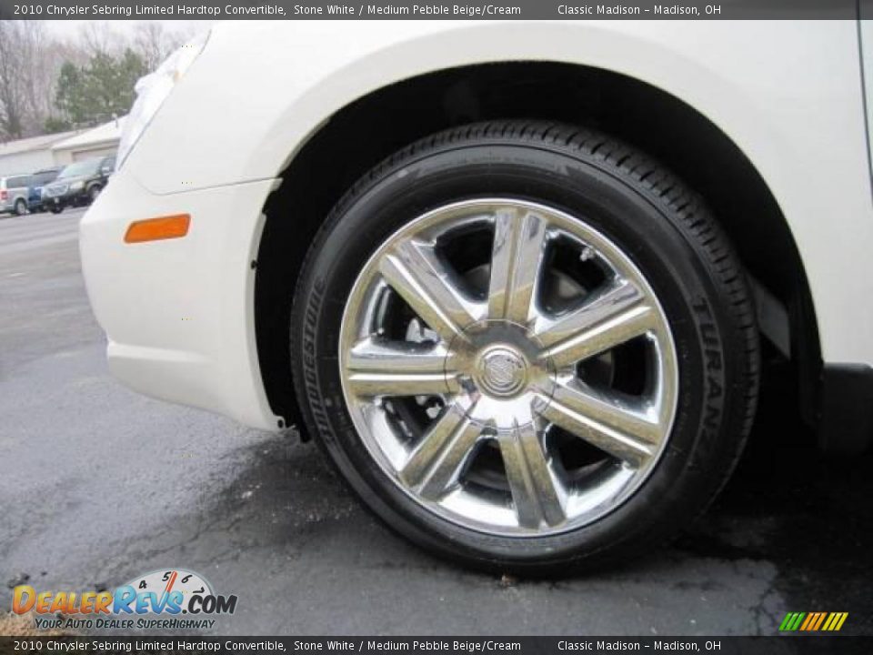2010 Chrysler Sebring Limited Hardtop Convertible Stone White / Medium Pebble Beige/Cream Photo #6