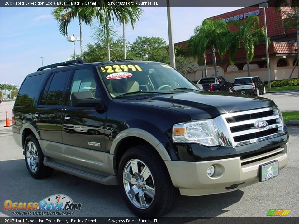 2007 Ford Expedition Eddie Bauer Black / Camel Photo #1