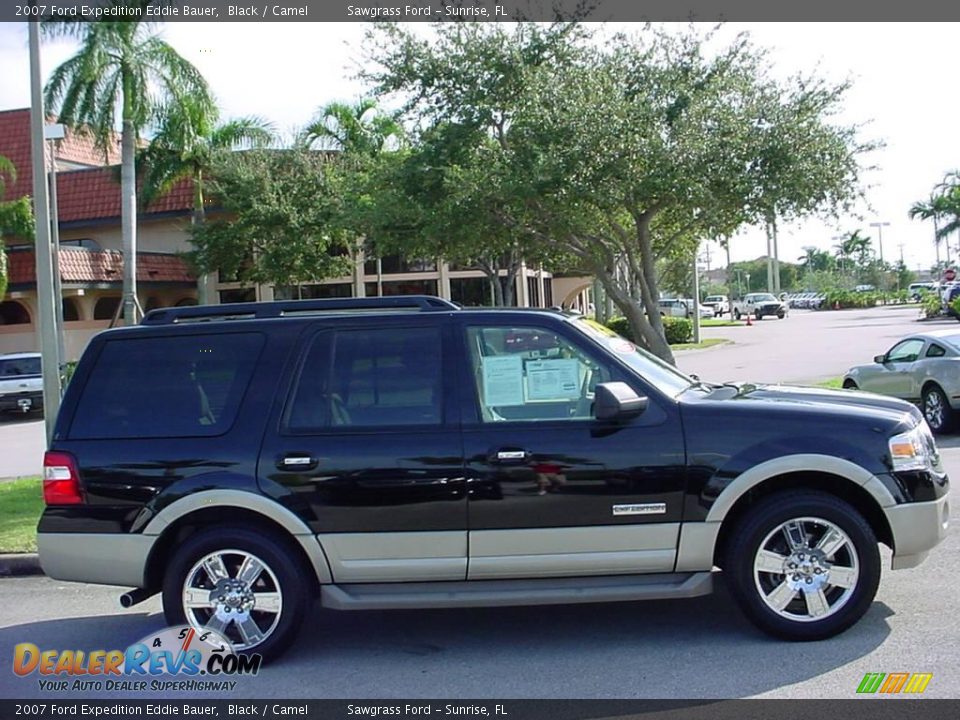 2007 Ford Expedition Eddie Bauer Black / Camel Photo #2