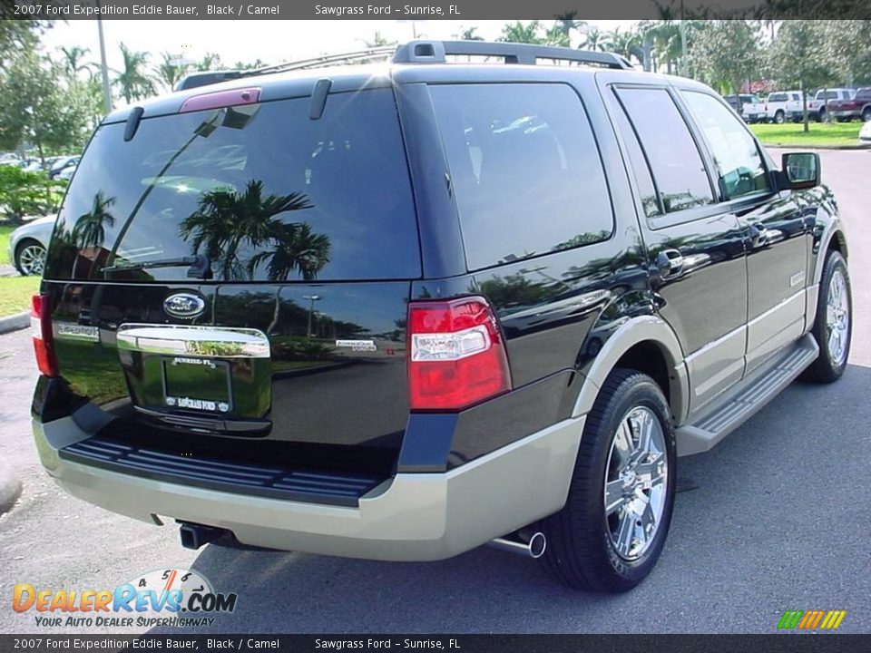 2007 Ford Expedition Eddie Bauer Black / Camel Photo #3