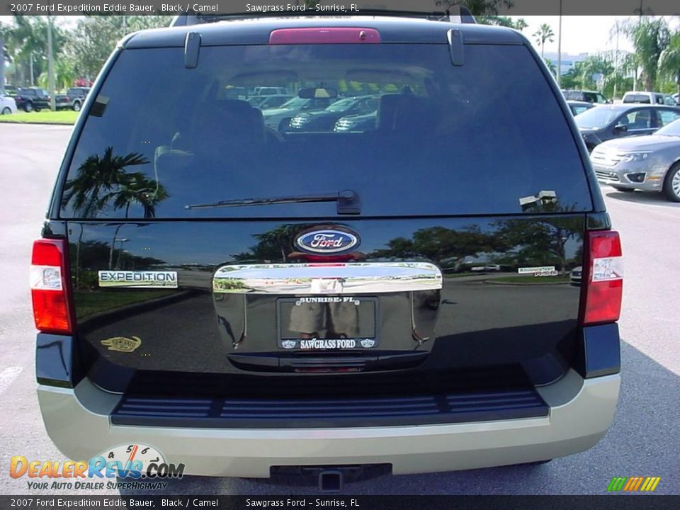 2007 Ford Expedition Eddie Bauer Black / Camel Photo #4