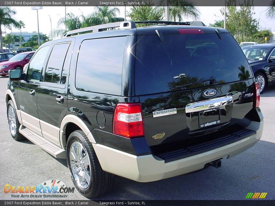 2007 Ford Expedition Eddie Bauer Black / Camel Photo #6