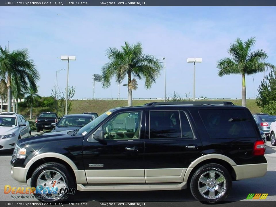 2007 Ford Expedition Eddie Bauer Black / Camel Photo #7