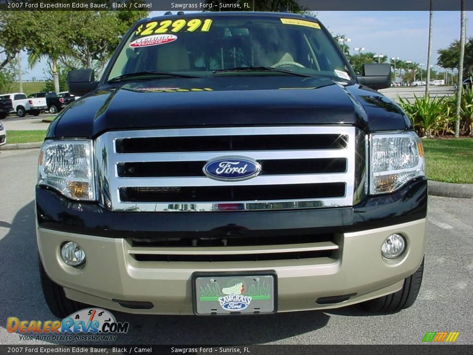 2007 Ford Expedition Eddie Bauer Black / Camel Photo #9