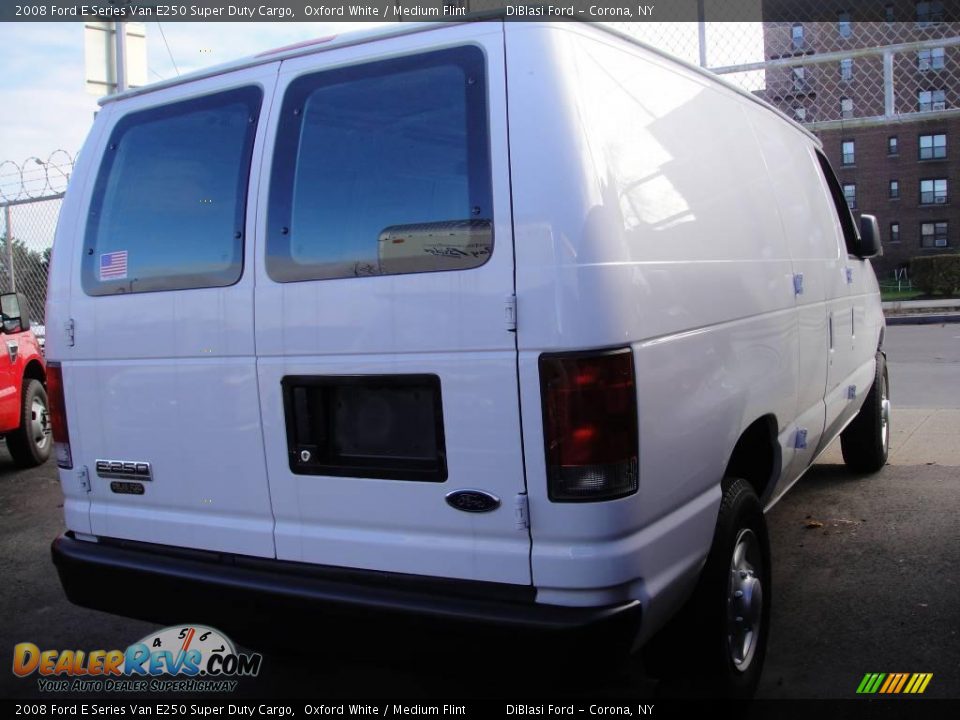 2008 Ford E Series Van E250 Super Duty Cargo Oxford White / Medium Flint Photo #6