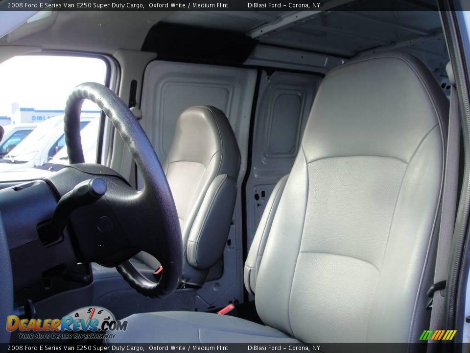 2008 Ford E Series Van E250 Super Duty Cargo Oxford White / Medium Flint Photo #9