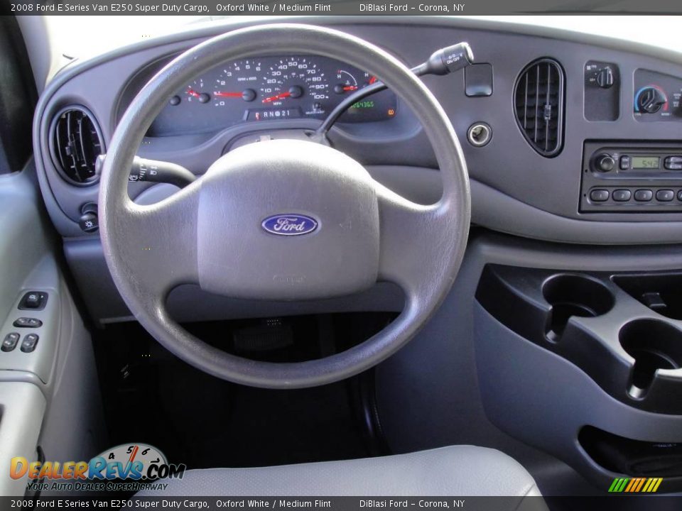 2008 Ford E Series Van E250 Super Duty Cargo Oxford White / Medium Flint Photo #12