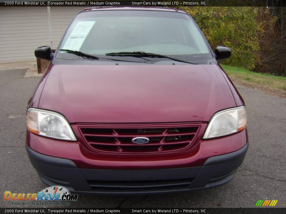 2000 Ford Windstar LX Toreador Red Metallic / Medium Graphite Photo #2