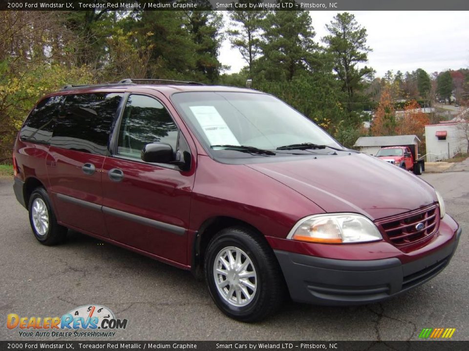 2000 Ford Windstar LX Toreador Red Metallic / Medium Graphite Photo #3