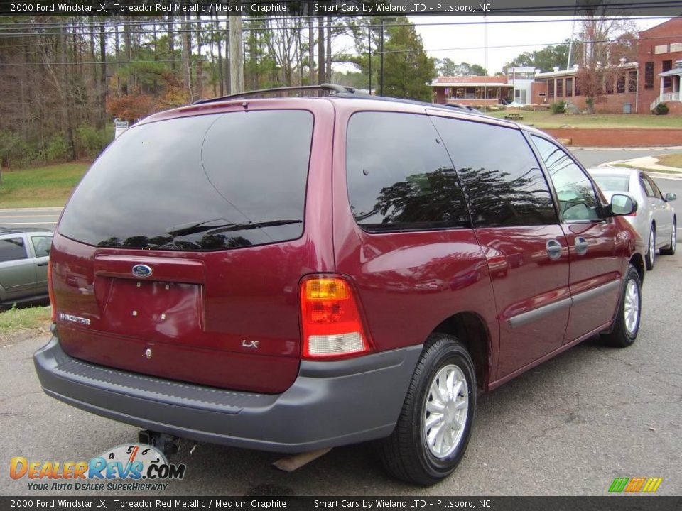 2000 Ford Windstar LX Toreador Red Metallic / Medium Graphite Photo #5