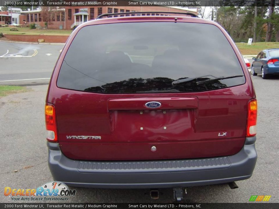 2000 Ford Windstar LX Toreador Red Metallic / Medium Graphite Photo #6