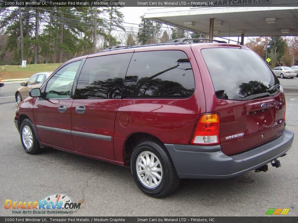 2000 Ford Windstar LX Toreador Red Metallic / Medium Graphite Photo #7