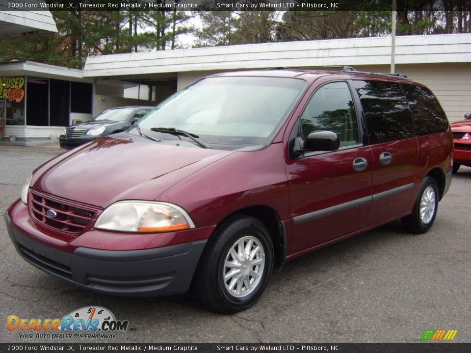 2000 Ford Windstar LX Toreador Red Metallic / Medium Graphite Photo #9