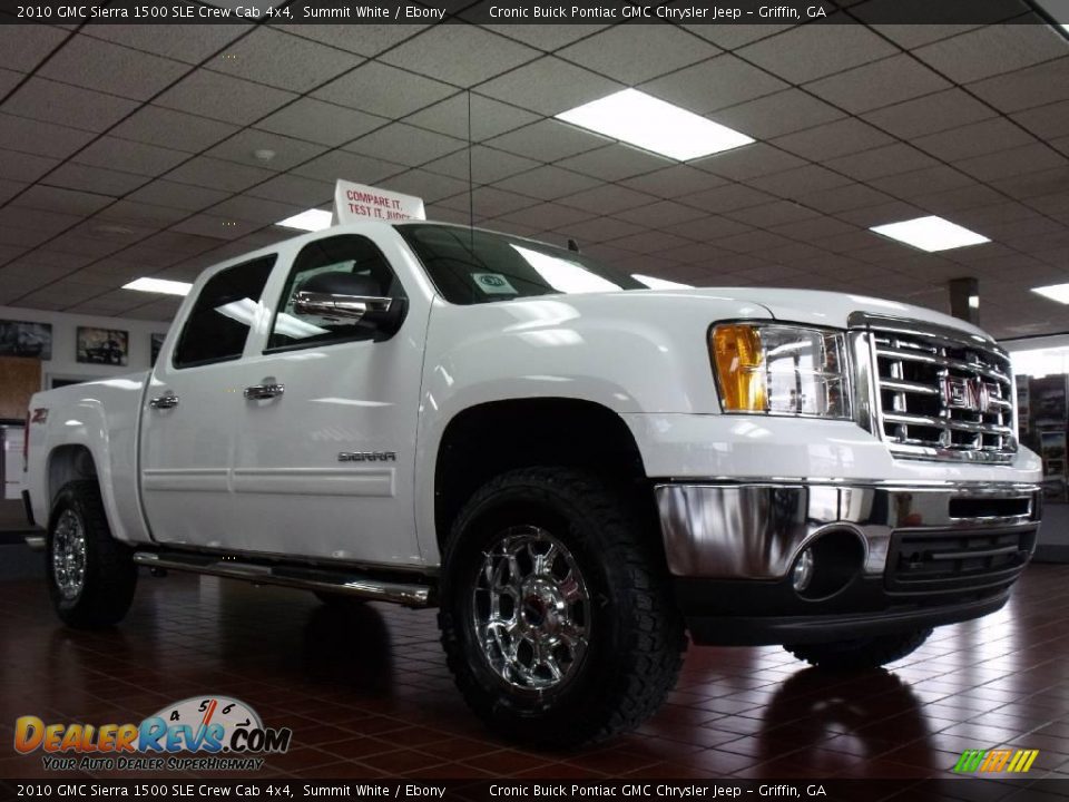 2010 GMC Sierra 1500 SLE Crew Cab 4x4 Summit White / Ebony Photo #5