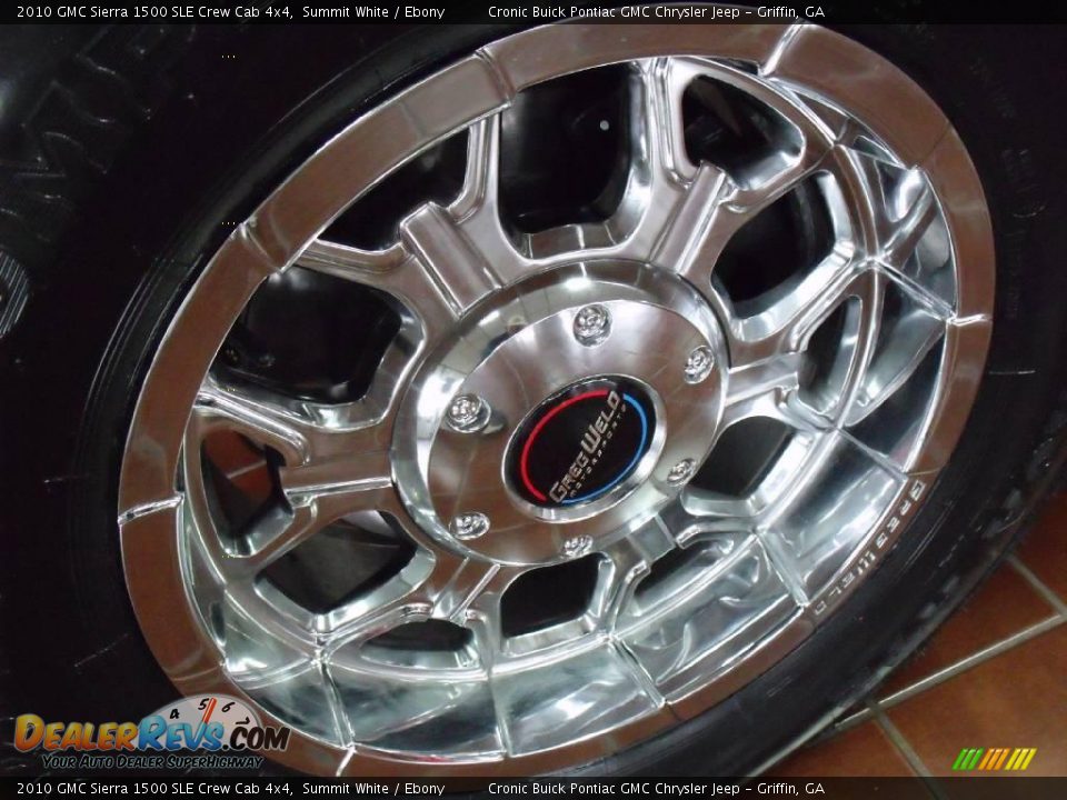 2010 GMC Sierra 1500 SLE Crew Cab 4x4 Summit White / Ebony Photo #7