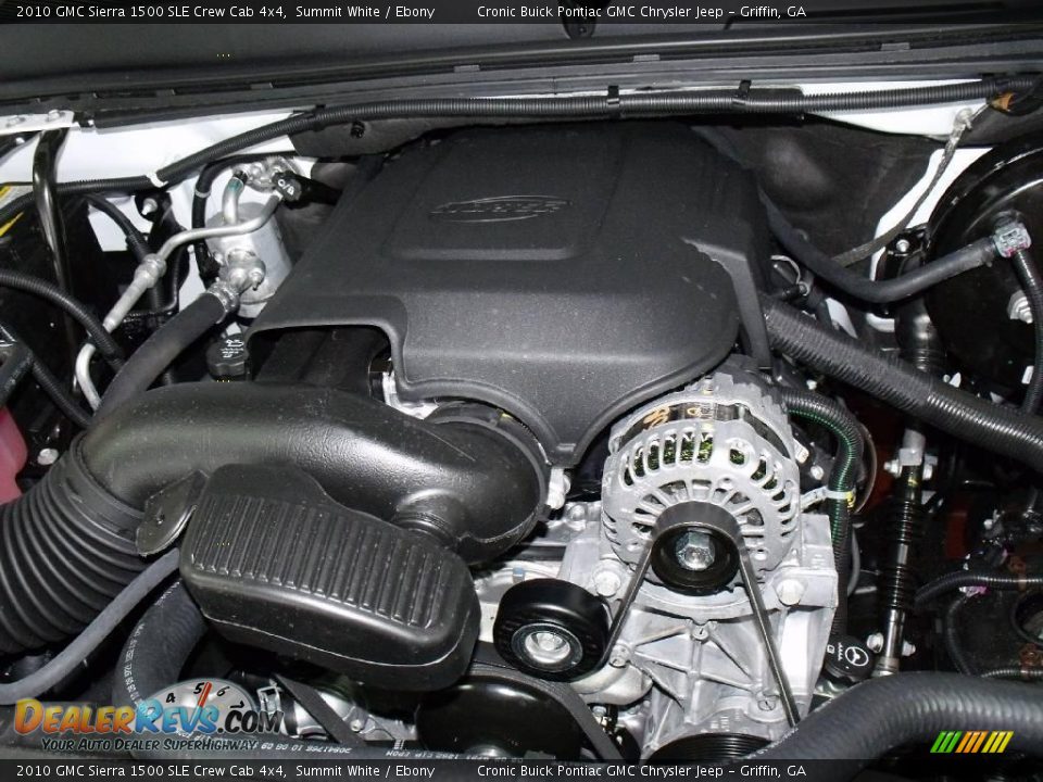 2010 GMC Sierra 1500 SLE Crew Cab 4x4 Summit White / Ebony Photo #10
