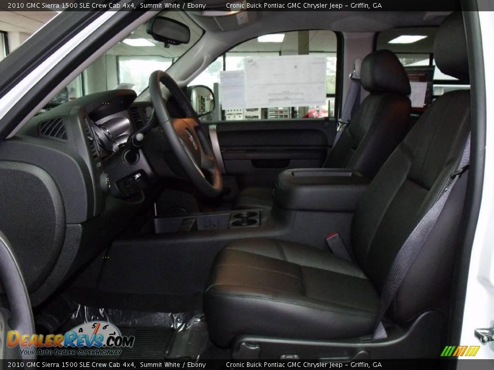 2010 GMC Sierra 1500 SLE Crew Cab 4x4 Summit White / Ebony Photo #11