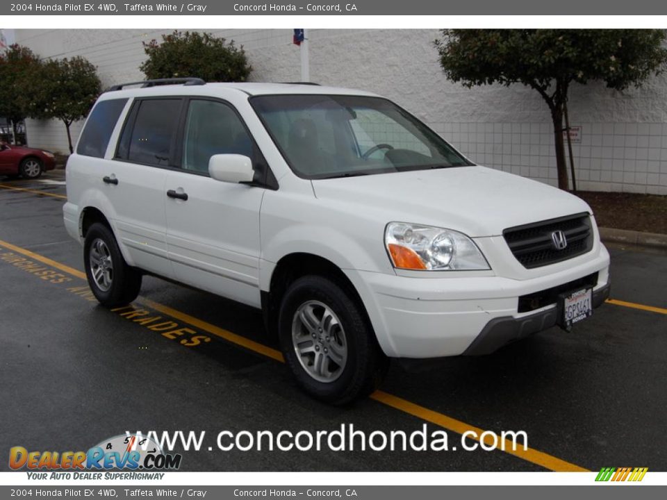 2004 Honda Pilot EX 4WD Taffeta White / Gray Photo #1