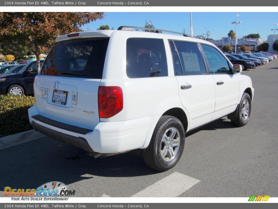 2004 Honda Pilot EX 4WD Taffeta White / Gray Photo #4