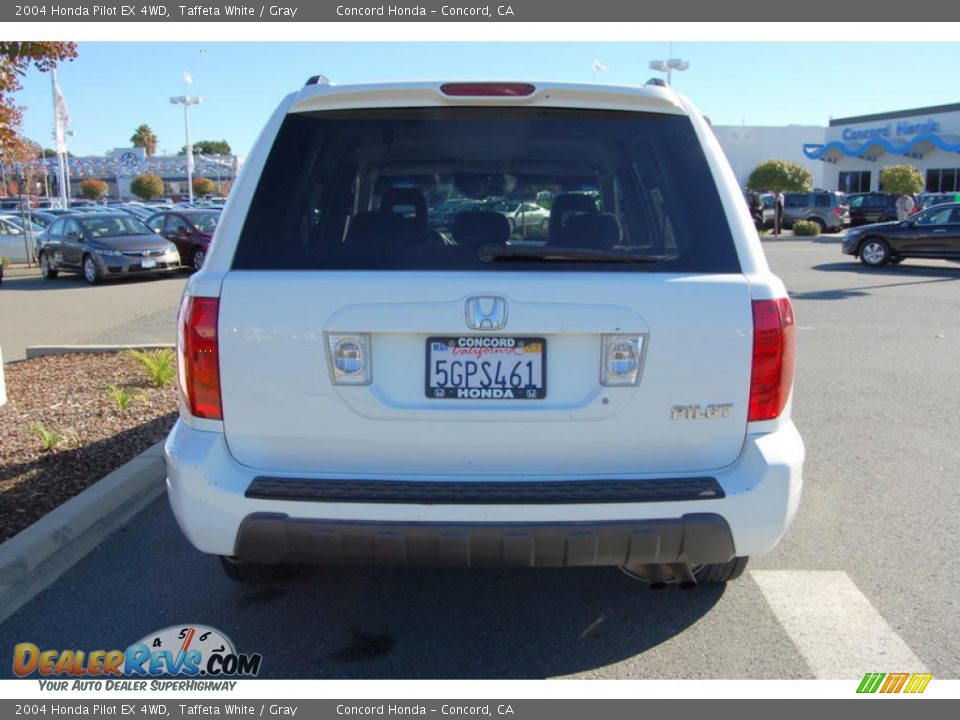 2004 Honda Pilot EX 4WD Taffeta White / Gray Photo #5