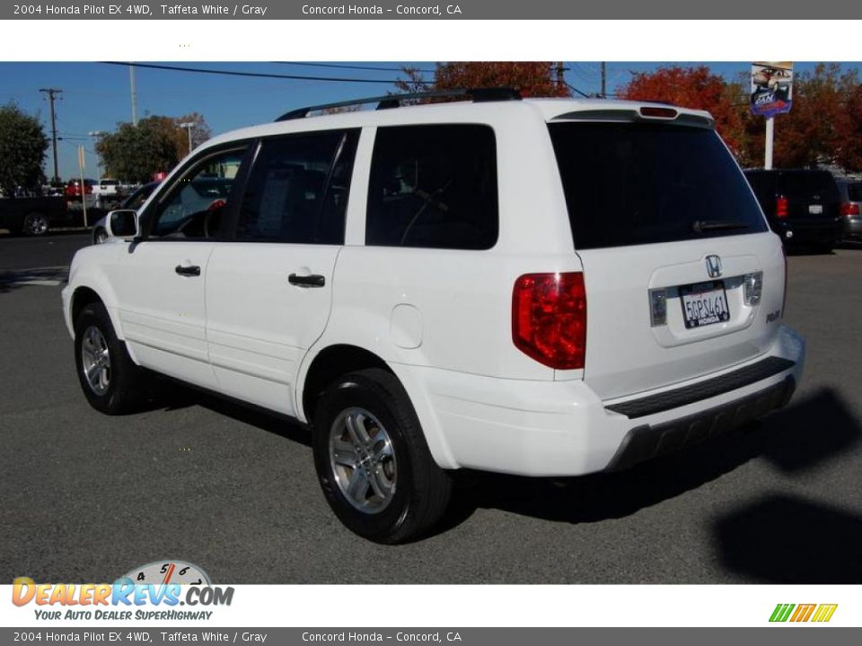 2004 Honda Pilot EX 4WD Taffeta White / Gray Photo #6