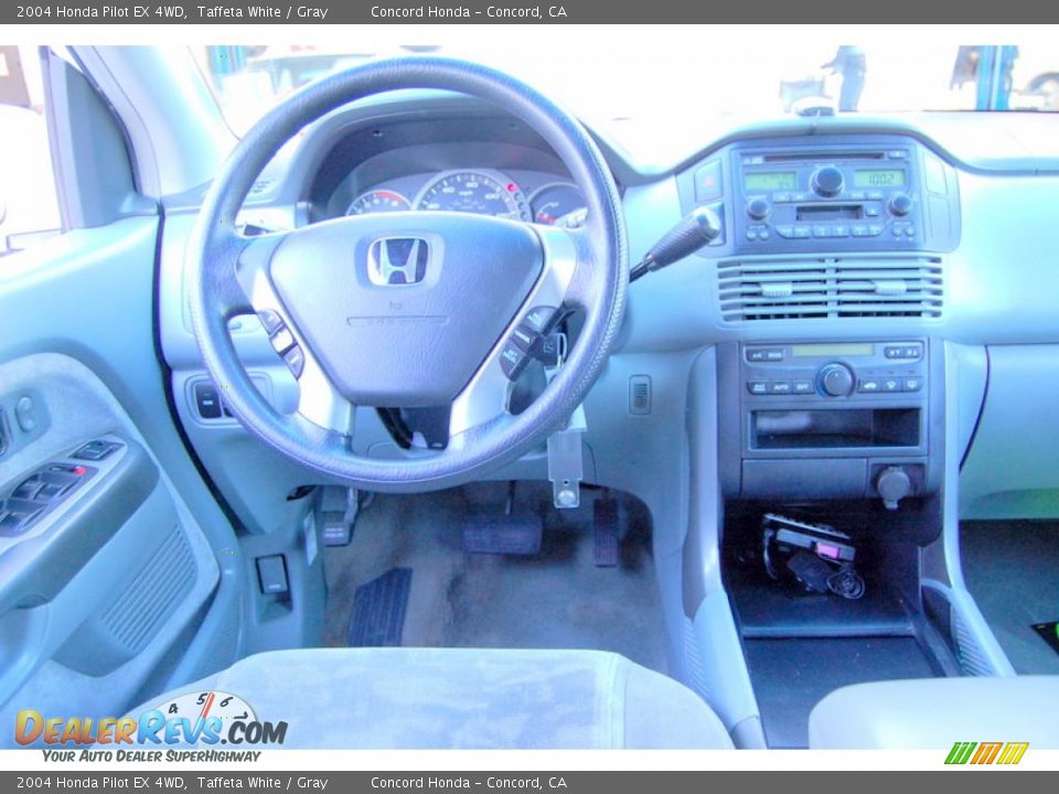 2004 Honda Pilot EX 4WD Taffeta White / Gray Photo #13