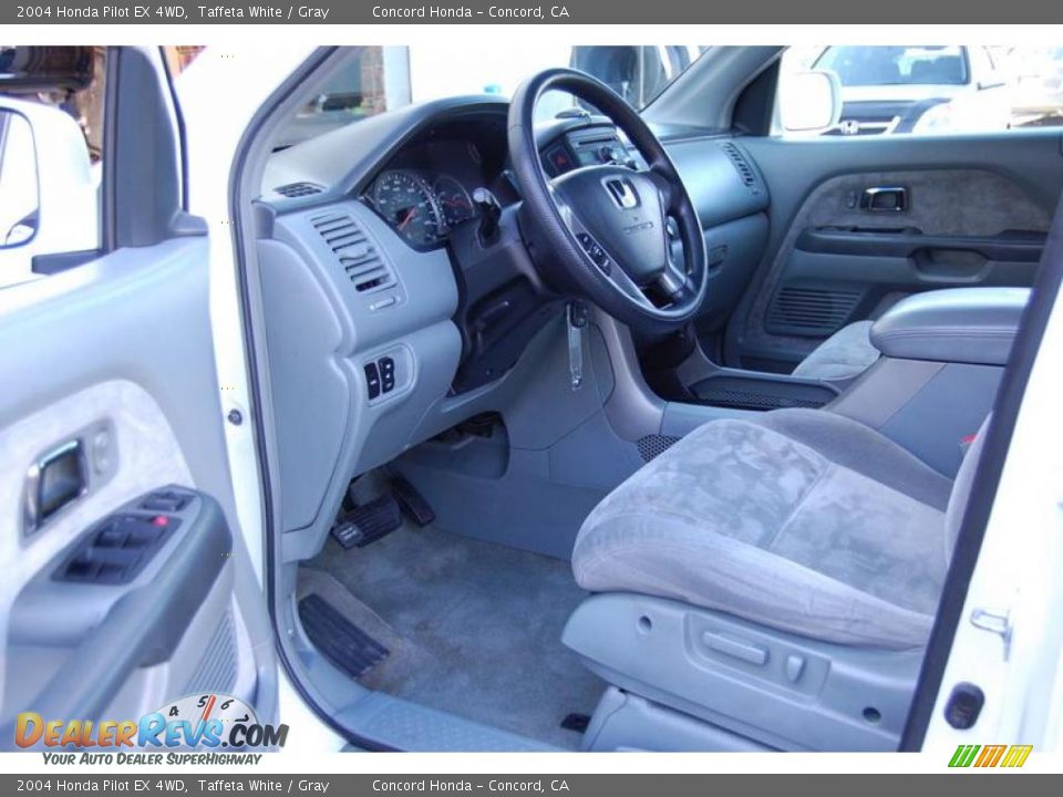 2004 Honda Pilot EX 4WD Taffeta White / Gray Photo #18