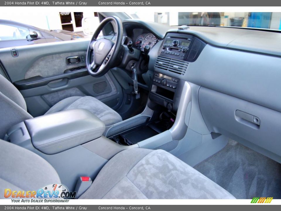 2004 Honda Pilot EX 4WD Taffeta White / Gray Photo #23