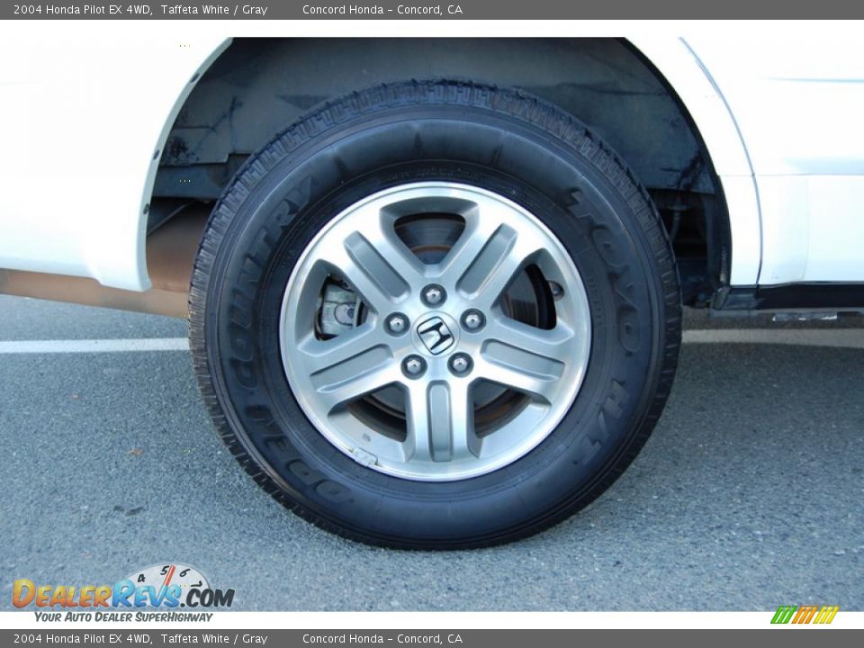 2004 Honda Pilot EX 4WD Taffeta White / Gray Photo #26