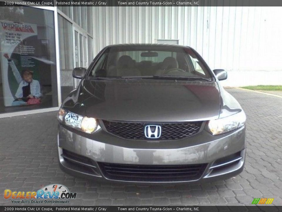 2009 Honda Civic LX Coupe Polished Metal Metallic / Gray Photo #2