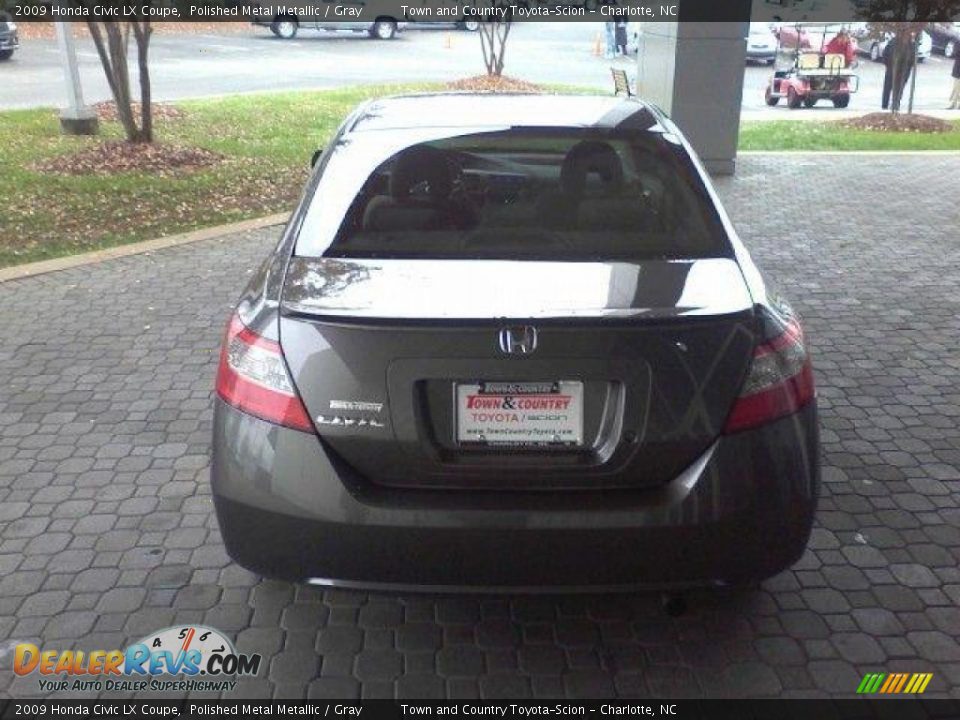 2009 Honda Civic LX Coupe Polished Metal Metallic / Gray Photo #4