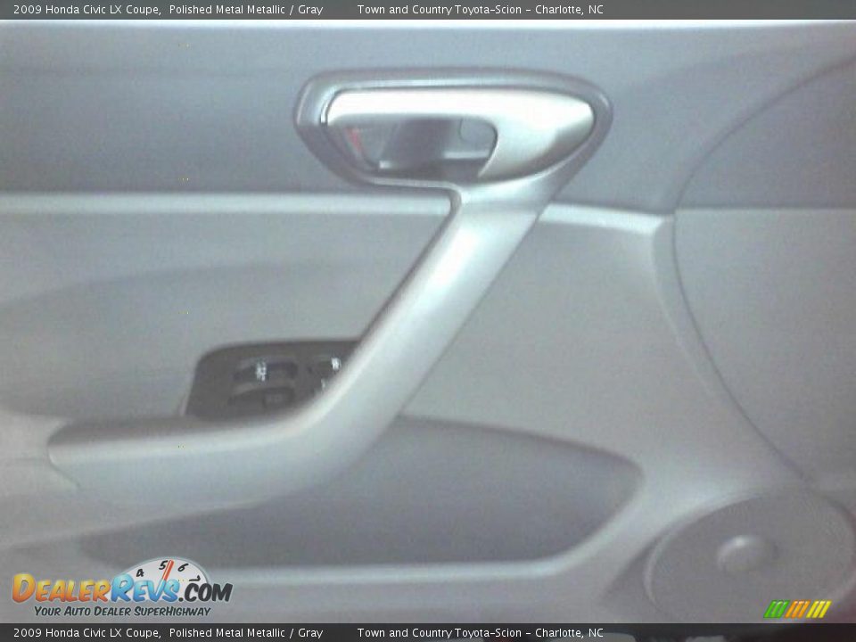 2009 Honda Civic LX Coupe Polished Metal Metallic / Gray Photo #11