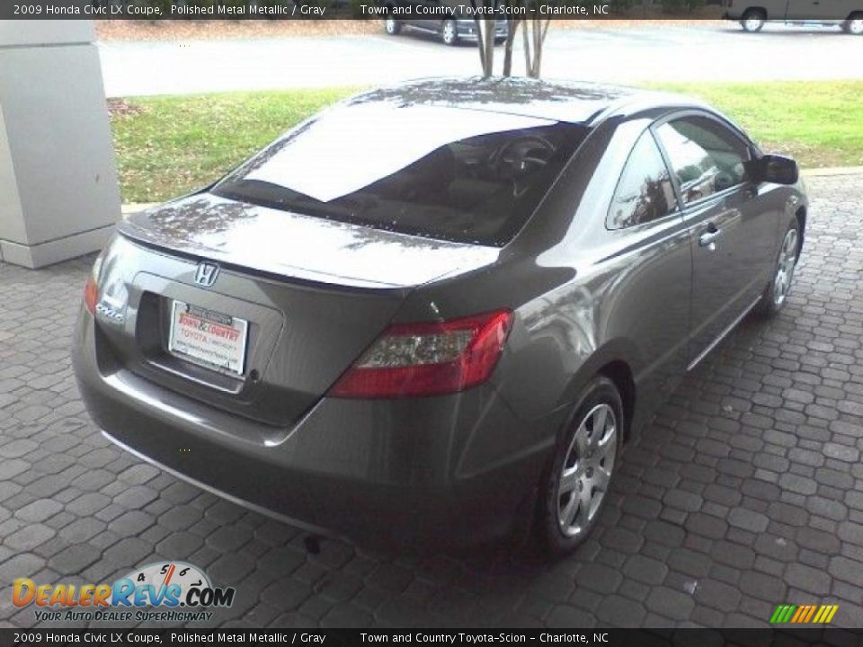 2009 Honda Civic LX Coupe Polished Metal Metallic / Gray Photo #15