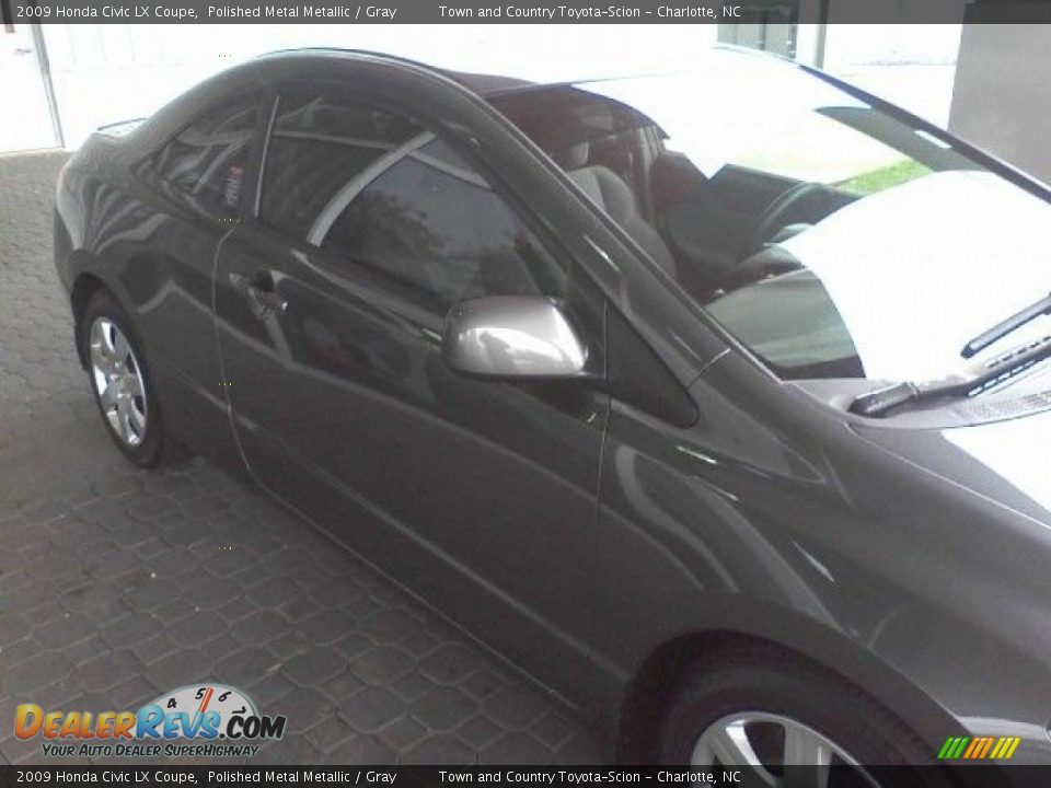 2009 Honda Civic LX Coupe Polished Metal Metallic / Gray Photo #20