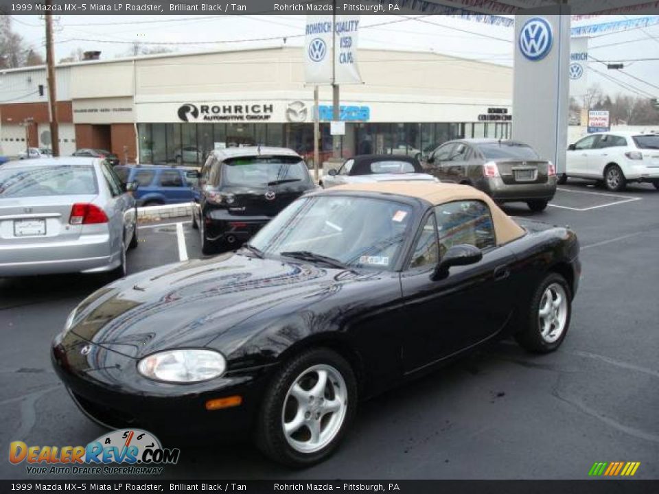 1999 Mazda MX-5 Miata LP Roadster Brilliant Black / Tan Photo #1
