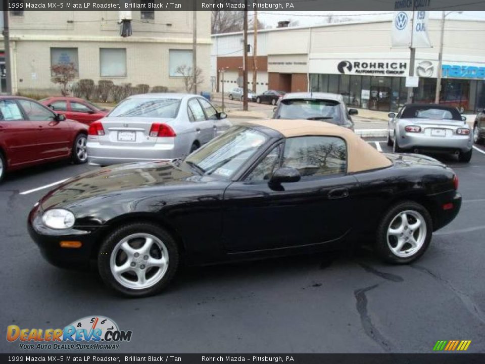 1999 Mazda MX-5 Miata LP Roadster Brilliant Black / Tan Photo #2