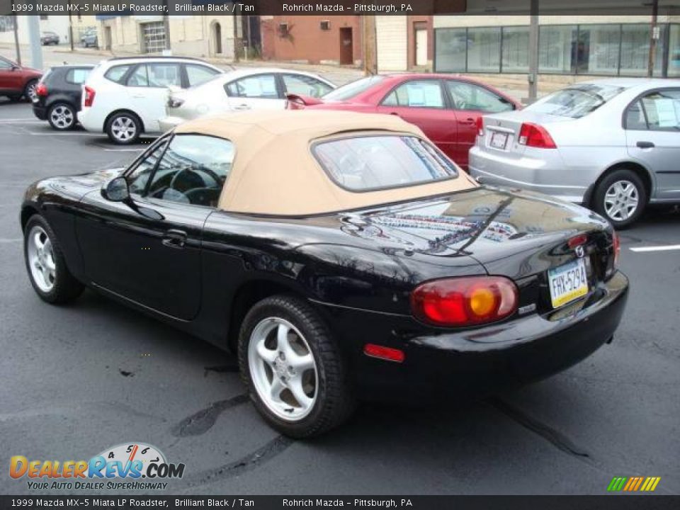 1999 Mazda MX-5 Miata LP Roadster Brilliant Black / Tan Photo #3