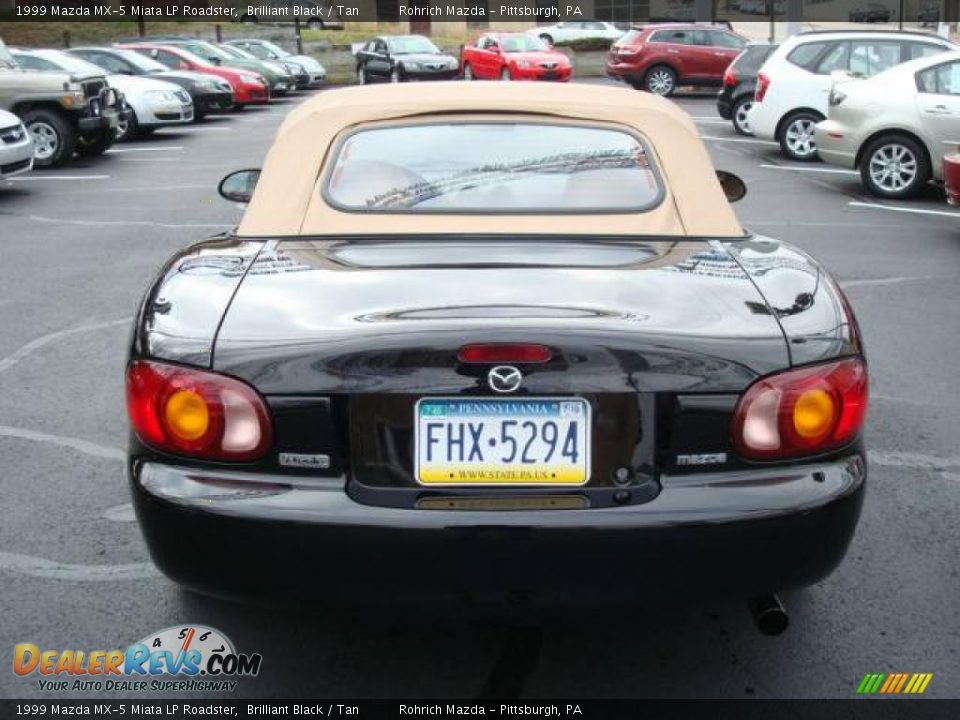 1999 Mazda MX-5 Miata LP Roadster Brilliant Black / Tan Photo #4