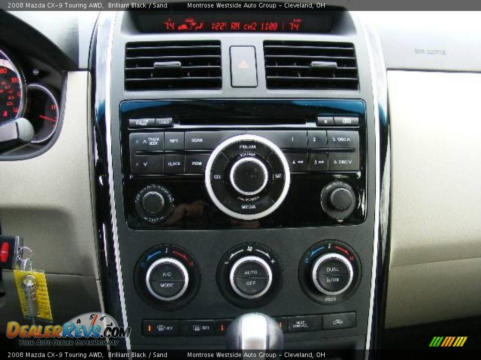 2008 Mazda CX-9 Touring AWD Brilliant Black / Sand Photo #21
