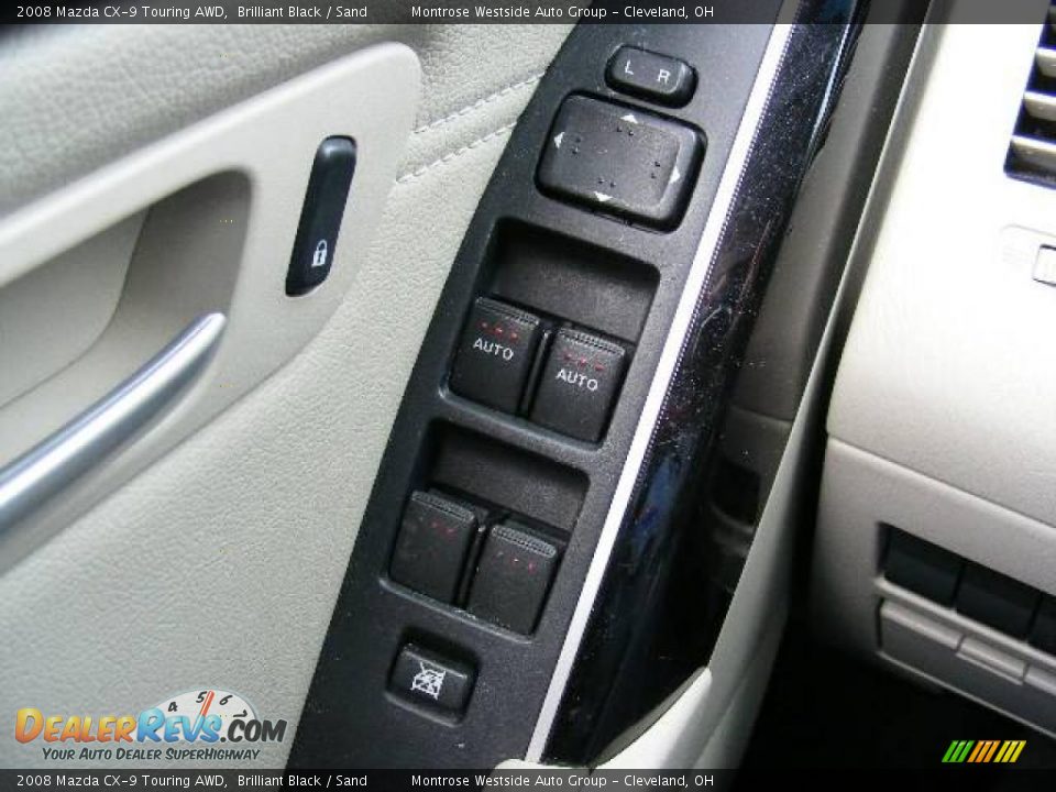 2008 Mazda CX-9 Touring AWD Brilliant Black / Sand Photo #26