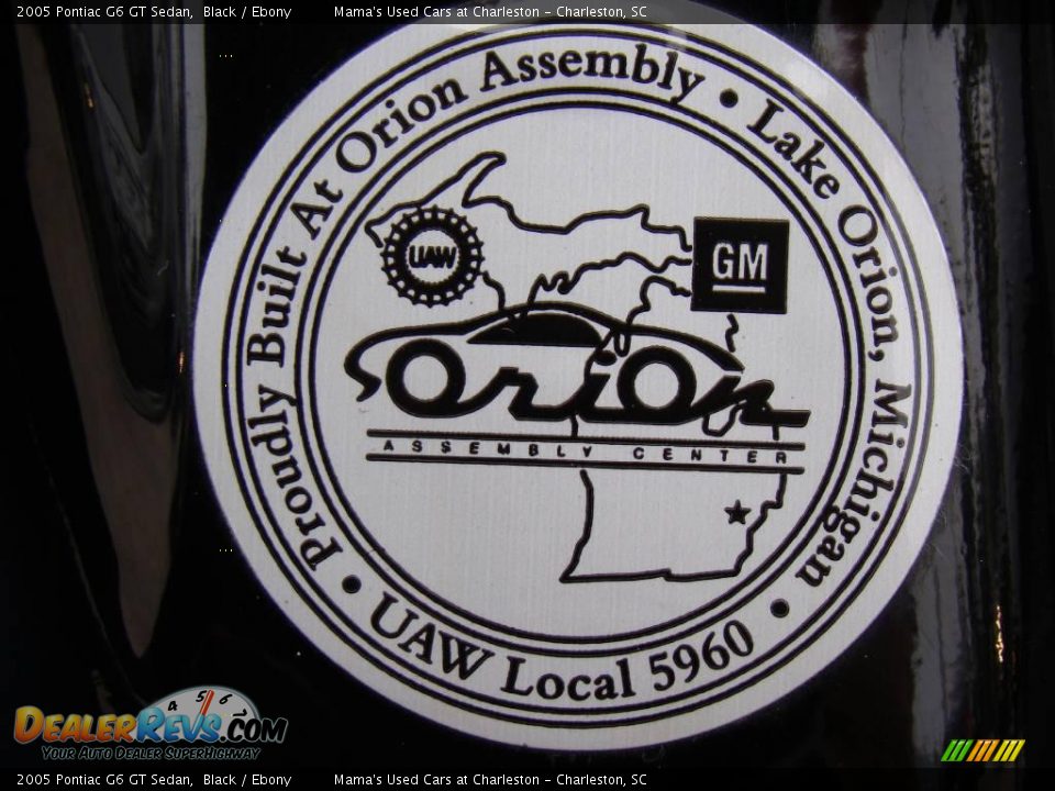 2005 Pontiac G6 GT Sedan Black / Ebony Photo #22