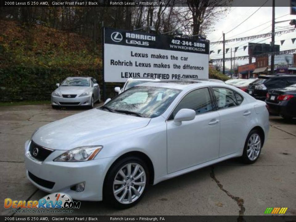 2008 Lexus IS 250 AWD Glacier Frost Pearl / Black Photo #1
